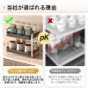 マグカップ収納ラック 2段式 カップトレイ サイズ図