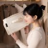 メッシュ収納ボックス 透明窓付き ジッパー式 折りたたみ ワードローブ用 衣類ケース