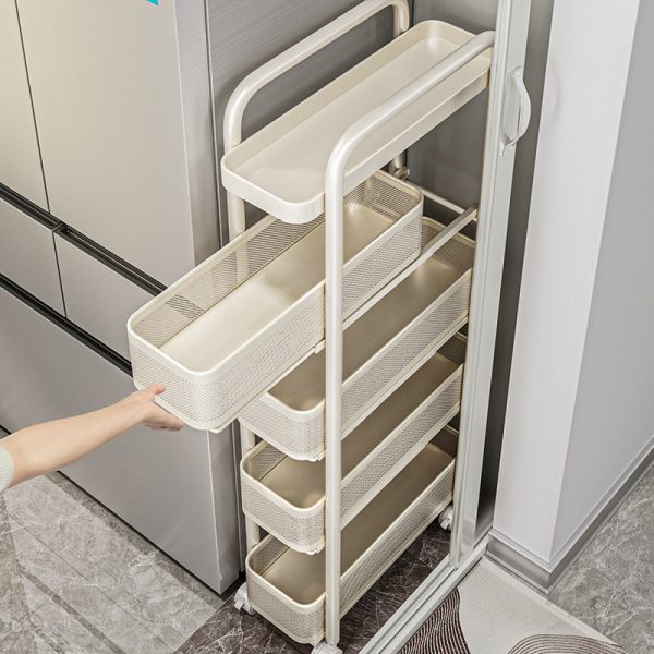 隙間収納ラック スリム キッチン用 冷蔵庫サイド メイン画像