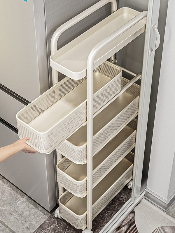隙間収納ラック スリム キッチン用 冷蔵庫サイド メイン画像