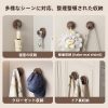 9F0855E3E078A4BE0A4DEB59BBF4287D-1-1.jpg ウォールナット木製ドア用強力ハンガー 壁掛け式シングル ドリル不要の衣類用粘着フック